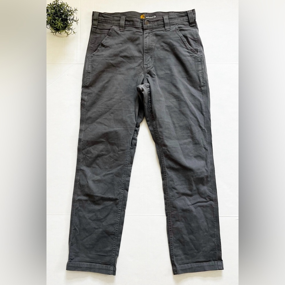 Carhartt Relaxed Straigh Leg Chino Work Pants in Gray